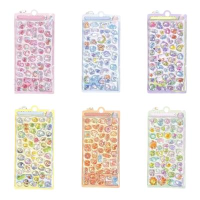 Einfach anzubringen Cartoon 3D Aufblas-Sticker Geprägtes Tiermuster Kleiner Haftaufkleber Für Scrapbooking Notizbuch Belohnung
