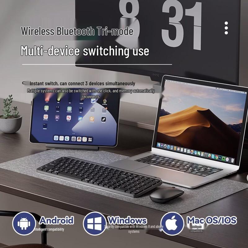 COUVEZI 107 Multi-Mode Wireless Keyboard