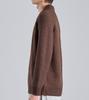 Beoteunseoul Wool Blend Classic Half-Zip Collar Knit (Brown)