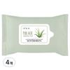 IPKN Portable Pure Aloe Cleansing Tissues, 20 Sheets Pack, 4 pcs