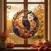 Festive Window Hanging Decorations Halloween Ghost/Owl Diamond Art Ornament Kit, Easy Painting for Beginners Suncatcher, DIY Pendant Decor Craft Kits