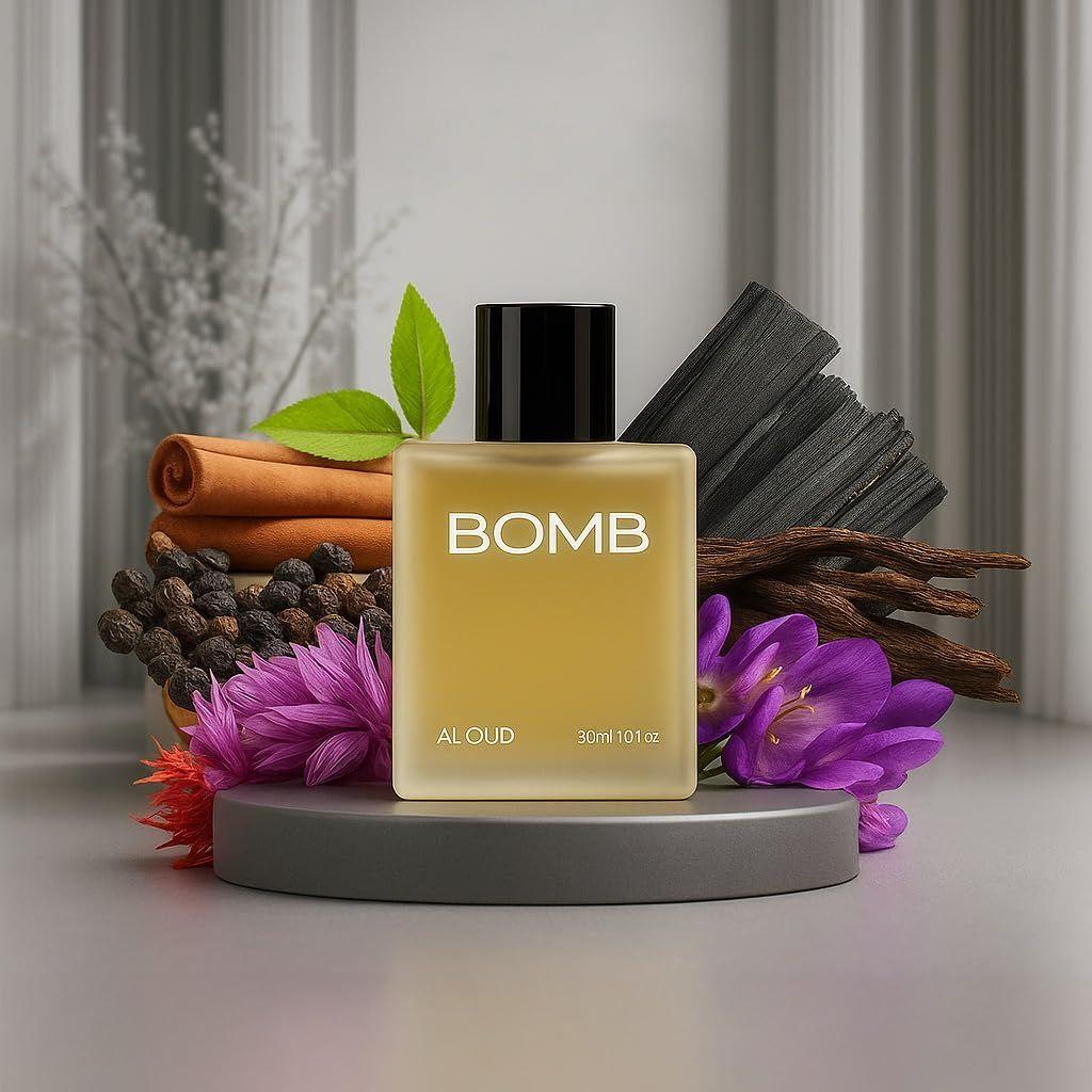 Al Oud Bomb 30 ml Unisex Perfume | Woody Oriental Long-Lasting Fragrance with Oud, Leather, Amber & Musk | 30ml