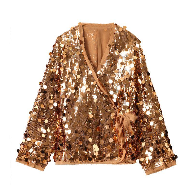 Kaslead New Arrival Women's Clothing Fashion Style Fashion All-Match Beads Decoration Kimono Coat 3736240