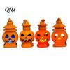 Flameless Pumpkin Decoration Halloween Castle Lantern, Handheld Glowing Jack O Lantern Decorative LED Light for Kids, Spooky Party Prop, Night
