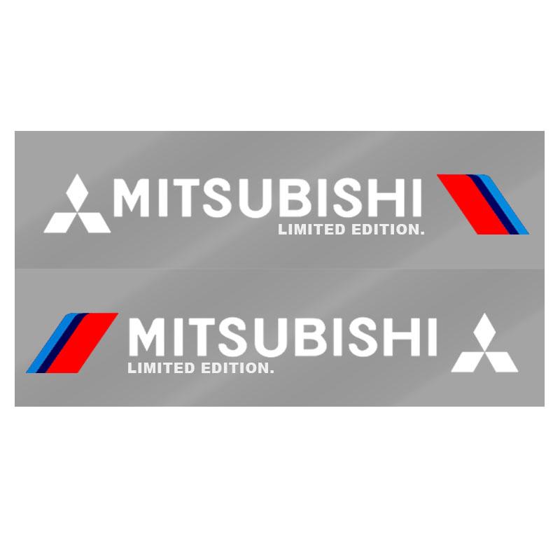 2 Pezzi Adesivi Riflettenti per Portiera Laterale Auto Grafiche per Carrozzeria Decalcomania in Vinile Per Mitsubishi ASX Lancer L200 Pajero Sport Attrage Mirage Eclipse