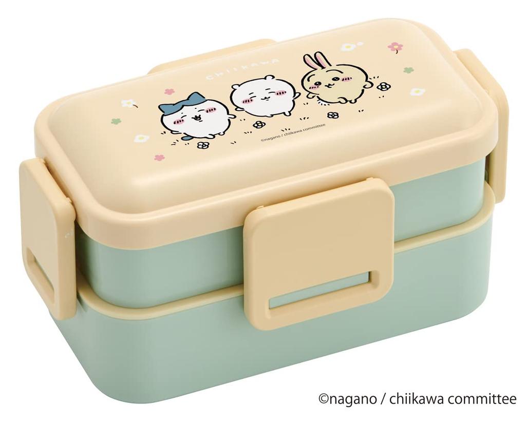 Skater Bento Box Chiikawa 600ml Antibacterial Softly Served Lid 2 Tier For Women Made In Japan Dome-Shaped PFLW4AG-A