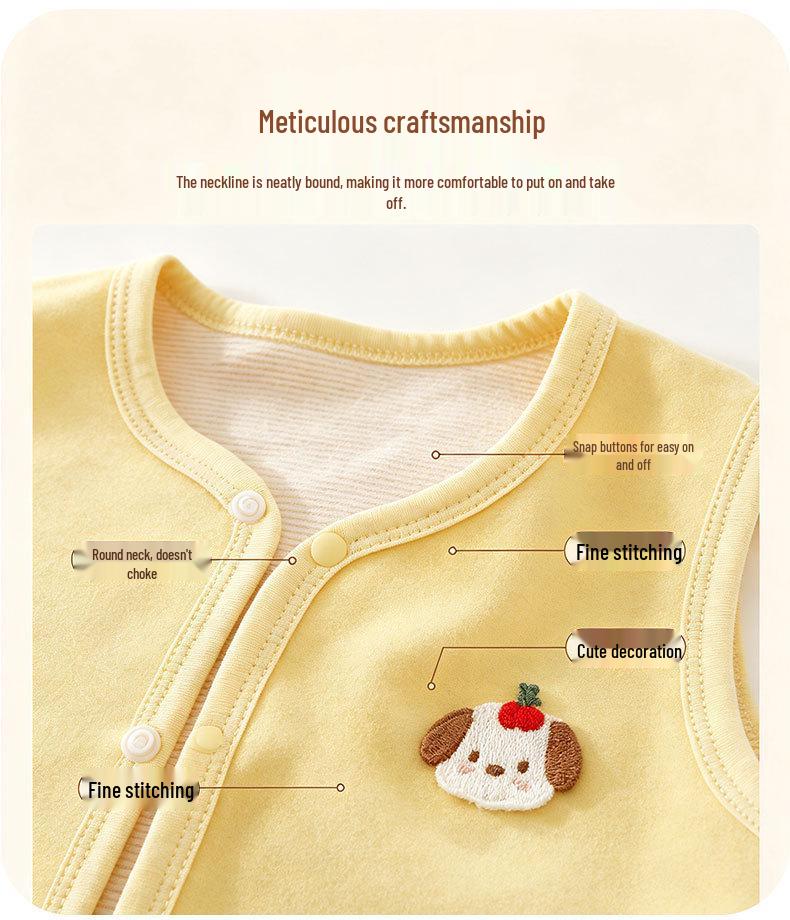 Infant A-Class Wool Silk Vest - Spring & Autumn Warm Outerwear