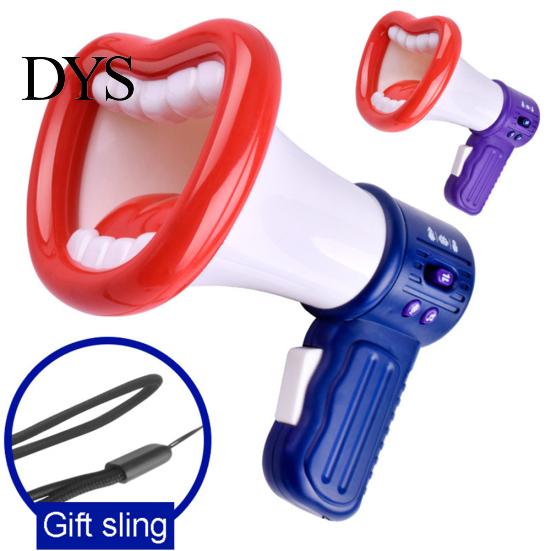 Funny Big Mouth Megaphone Recording Voice Changer Kids Mic Toy Party Favors