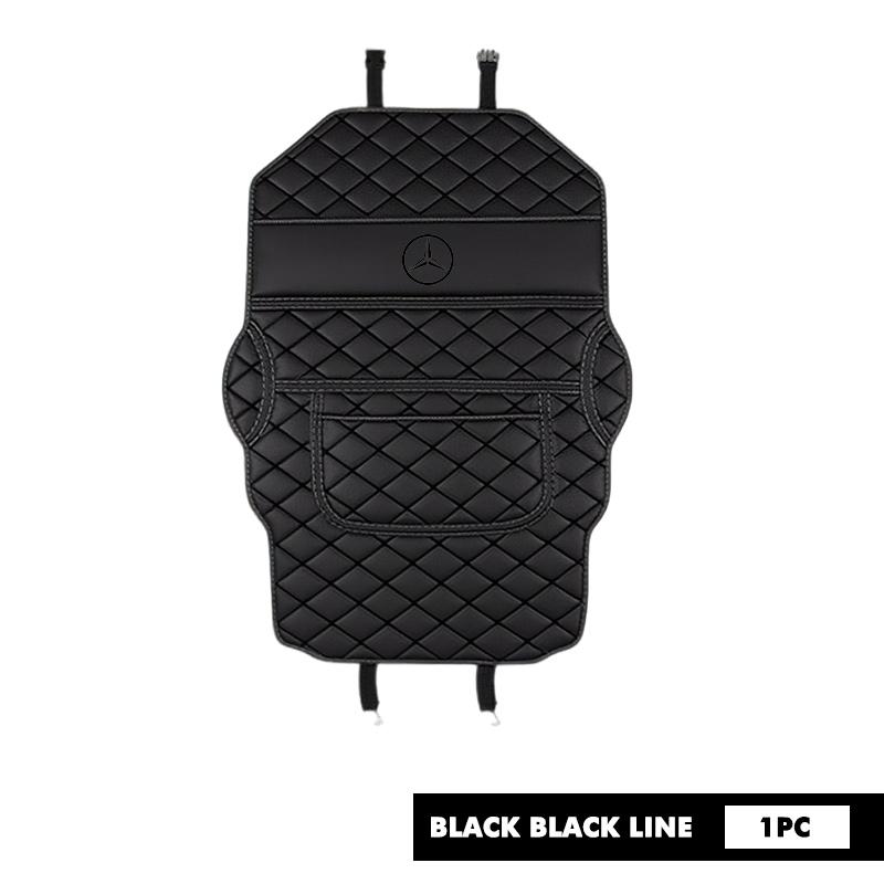 

For Benz Leather Car Anti-Kick Mats Seat Back Protector Cover Anti-Dirty Storage Bag CITAN VITO SPRINTER CLS SLK Sport ML C200