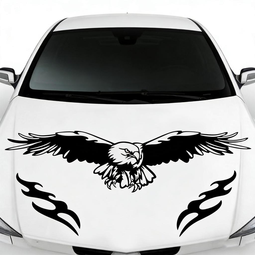 Eagle Spreading Wings Car Sticker UV-Resistant Eagle Adhesive Fashion Decor Waterproof Eagles Sticker For DIY Vehicles Auto