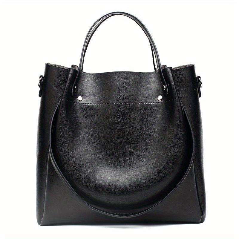 Women's PU leather single shoulder crossbody handbag with multiple large capacity and multiple pockets