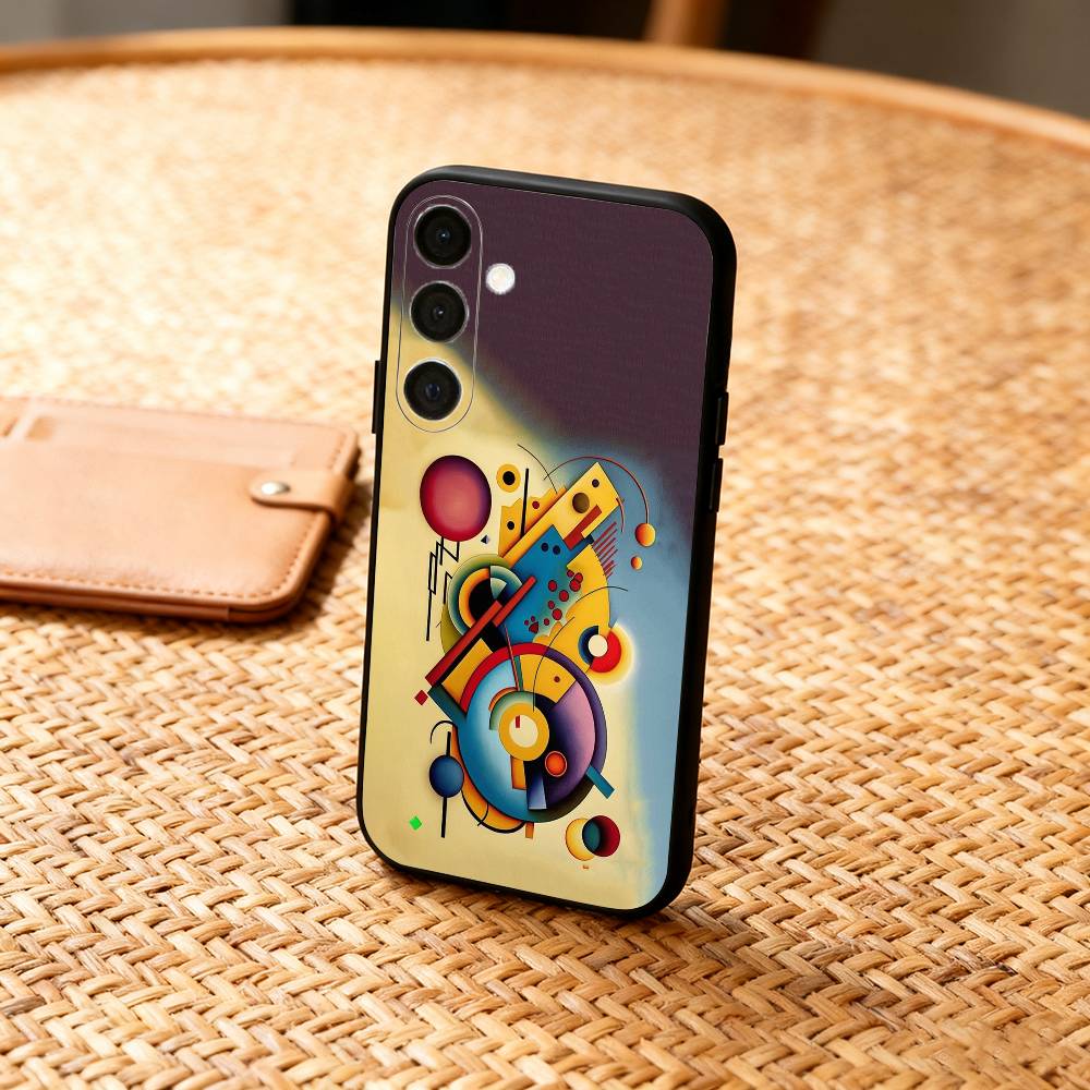 

W-Wassily K-Kandinsky Art Phone Case For Samsung A73,72,71,53,52,51,22,91,80, Soft Black Cover Samsung a41