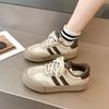 Autumn Women's Casual Sports Shoes 2026 Comfortable Anti Slip Outdoor Vulcanized Shoes Fashion Stripe Platform Zapatos Mujer