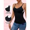 Damen Formgebendes Tanktop - Nahtloses, Bequemes, Bauchstraffendes Formgebendes Tanktop Aus Blauem Nylon… Mehr