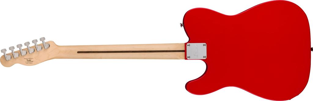 Squier by Fender Squier Electric Laurel Black Torino with Soft Case Sonic™ Telecaster® Guitar, Fingerboard, Pickguard, Red,