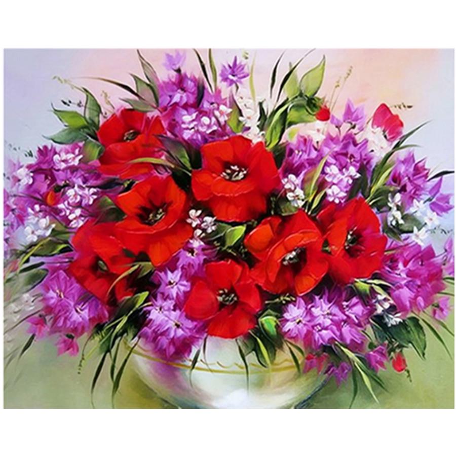 Full 5D Diy Diamond Painting Beautiful Flower Diamond Embroidery Full Lay Anime Cross Stitch Kits Home Decor Handmade Gift