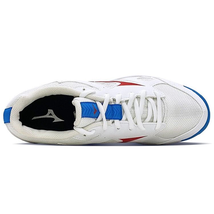 Mizuno Cyclone Speed CN Fabric Synthetic Leather Non-Slip Wear-Resistant Breathable Low-Top Training Shoes Unisex Sneakers White Blue Red V1GA218125