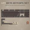 Xiaomi Womier 122 Keys Retro Black PBT Keycap Double Shot Cherry Profile Key Caps for Cherry MX Switches Mechanical Gamer Keyboard