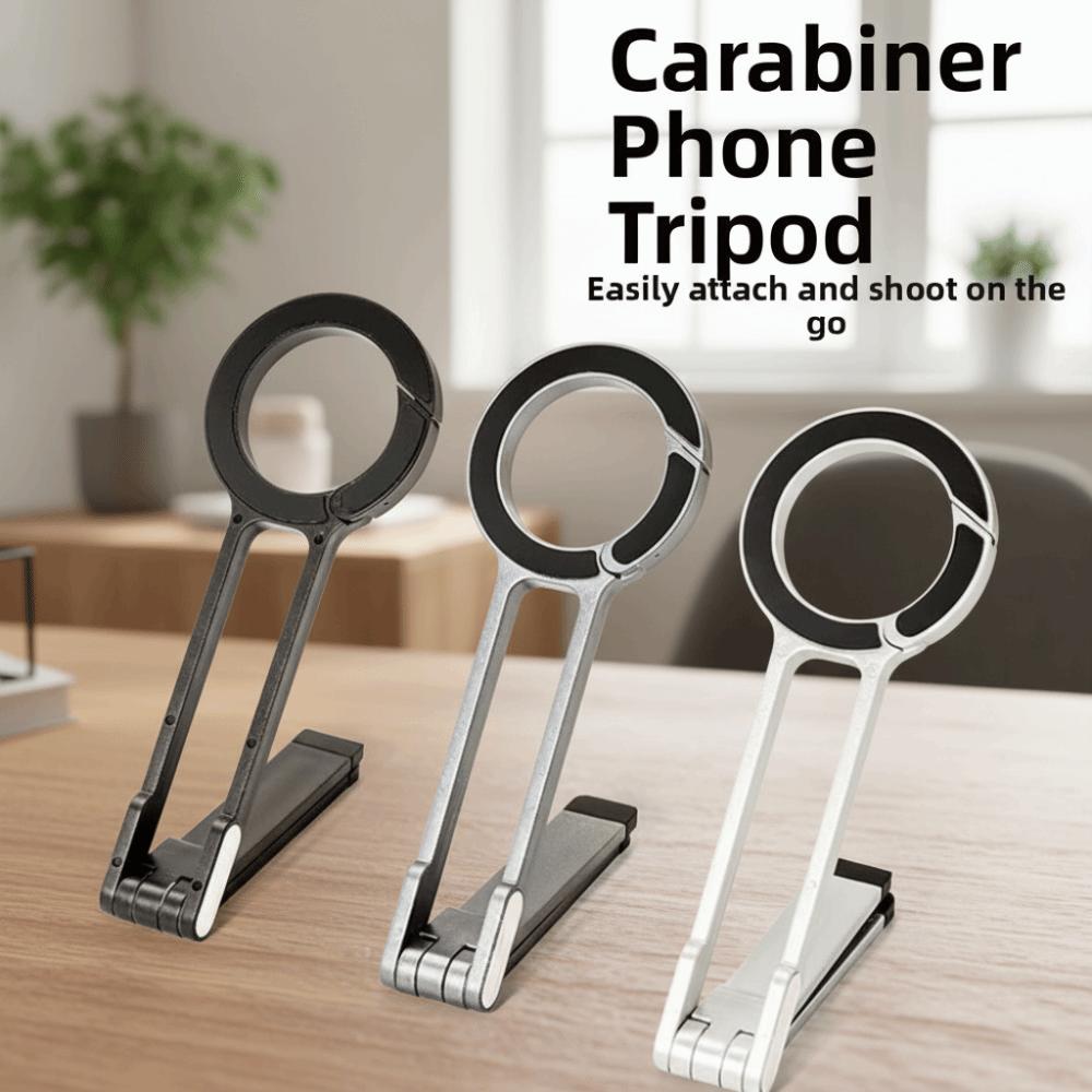 Adjustable Phone Tripod Carabiner Creative Magnetic Phone Tripod Travel Photography