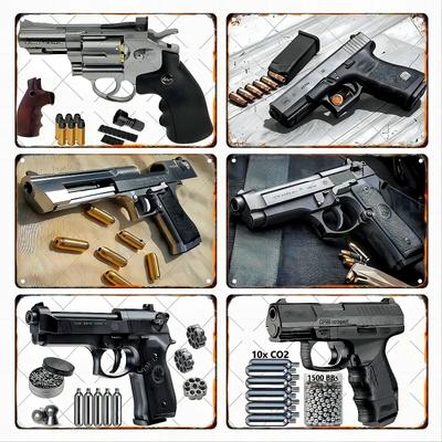 HD NEW Pistol Tin Painting Metal Sign Vintage Poster Home Living Room Bar Club Party Man Cave Art Wall Decorativ Painting