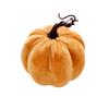 Halloween Velvet Pumpkin 13 Inch Decoration for Fall Home Accents