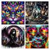 CHENISTORY 5D Diamond Painting Set Skeletons DIY Diamond Embroidery Sale Dark Landscape Mosaic Decor For Home