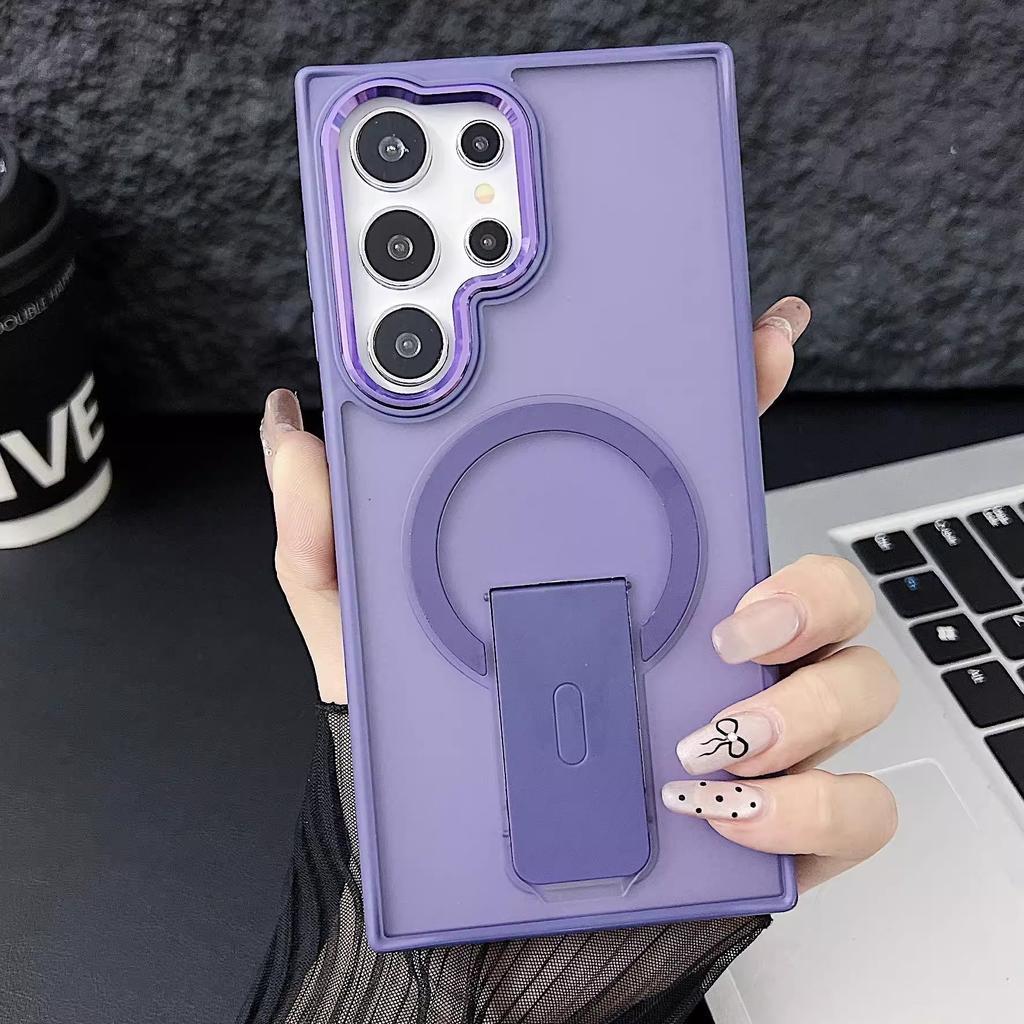 Invisible bracket Magnetic case Samsung Galaxy S11Ultra mobile phone case S11 skin matte protective case
