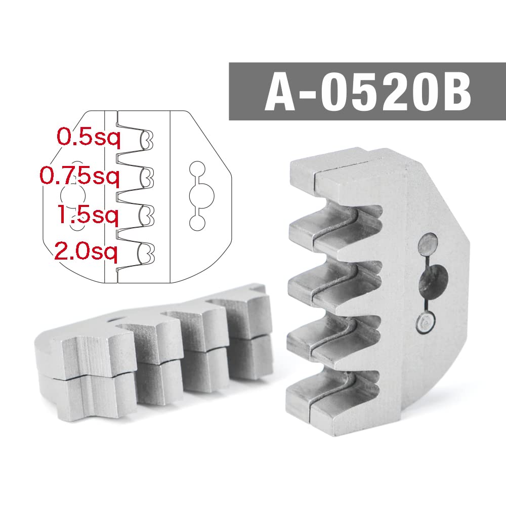 IWISS Bullet Terminal Crimping Pliers with EDM Dies for HS-0520B Ratchet-Style 0.5-2.0mm²