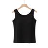 Women's Anti-Light Cotton Camisole: Covers Underarm, Chest Pads, Wear Alone or as Base Layer, Sleeveless Top