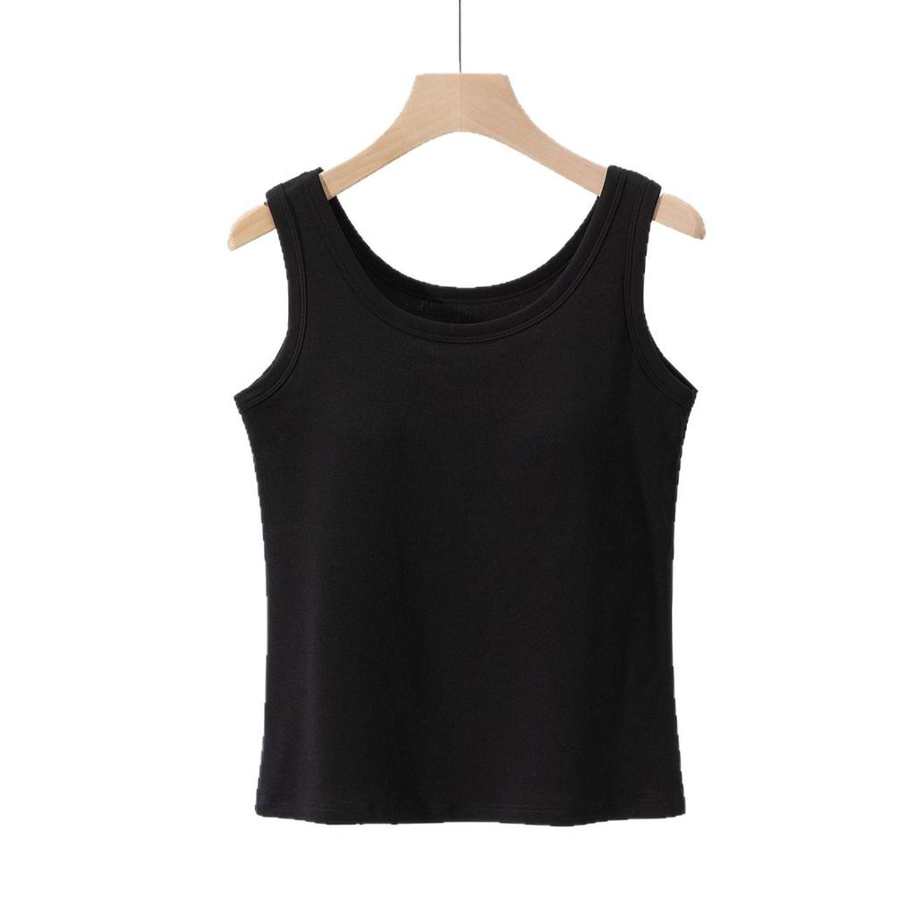 Women's Anti-Light Cotton Camisole: Covers Underarm, Chest Pads, Wear Alone or as Base Layer, Sleeveless Top