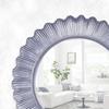 Flashy Wall Mirror In Silver Color
