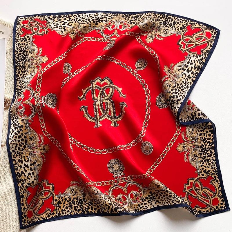 53 * 53cm Mulberry Silk Small Square Scarf Multifunctional Professional Fashion Decoration Silk Scarf For Spring And Autumn Warmth Shawl