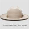 Elegant Woven Belt Hat Cosplay Costume All Matching Panama Hat Stage Performers Dancing Hat Adult Winter Warm Wool Hat