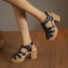 Summer New Women's Casual Fashion Sandals with Thick Heel, Wedge, Platform, Fish Mouth and High Heel