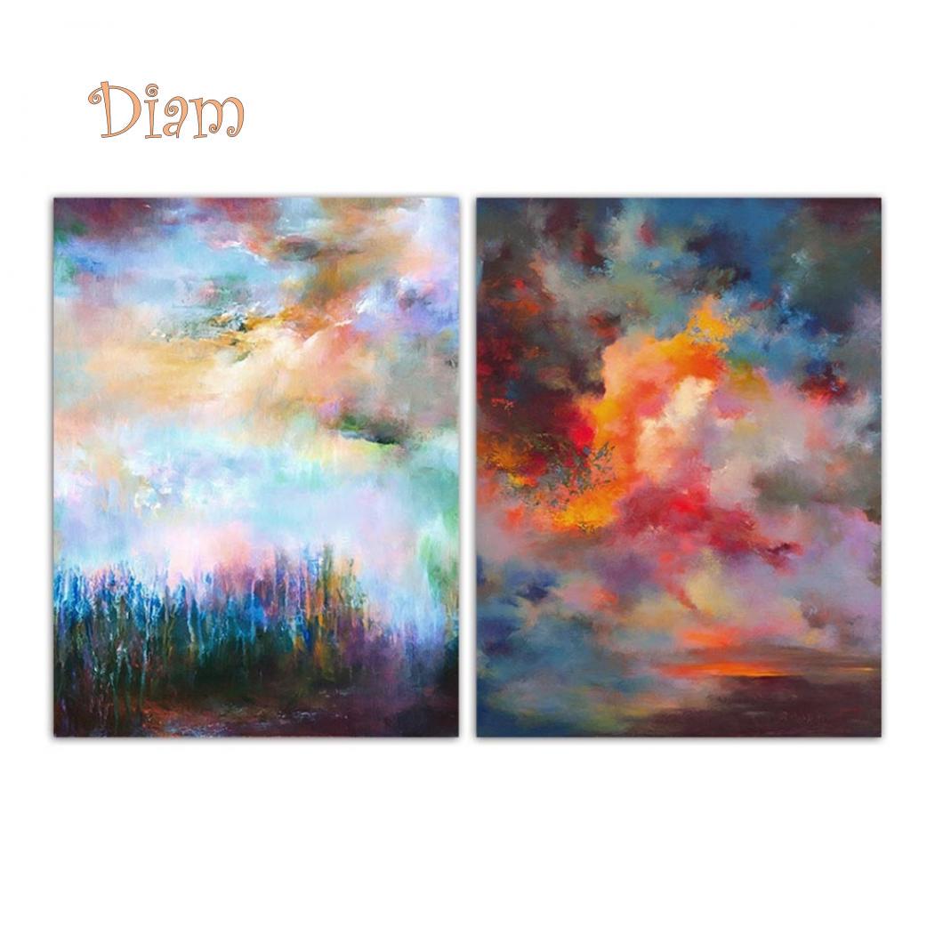 

Магазин Elens, скандинавское абстрактное небо, акварельный принт, настенная живопись, домашнее кафе, магазин, подвесной декор