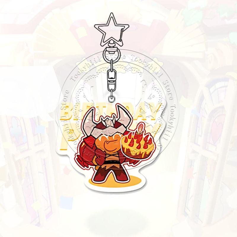 Cookie Run Kingdom Keychain Game Cartoon Coffee Kawaii Student Milk Chocolate Figure Bag Decorate Forester Pendant Birthday Gift