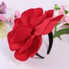 Luxury Fabric Flower Headband for Women Oversized Cloth Hairband for Party Evening Events Elegant Boho Bridal Hair Accessory