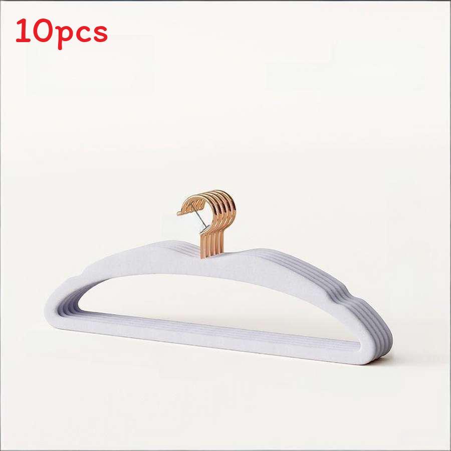 Velvet Coated Clothes Hangers For Shirts Dresses Pants And Suit Storage