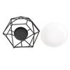 Geometric Iron Ceramic Essential Oil Aroma Burner Candle Holder Home Office Decoration