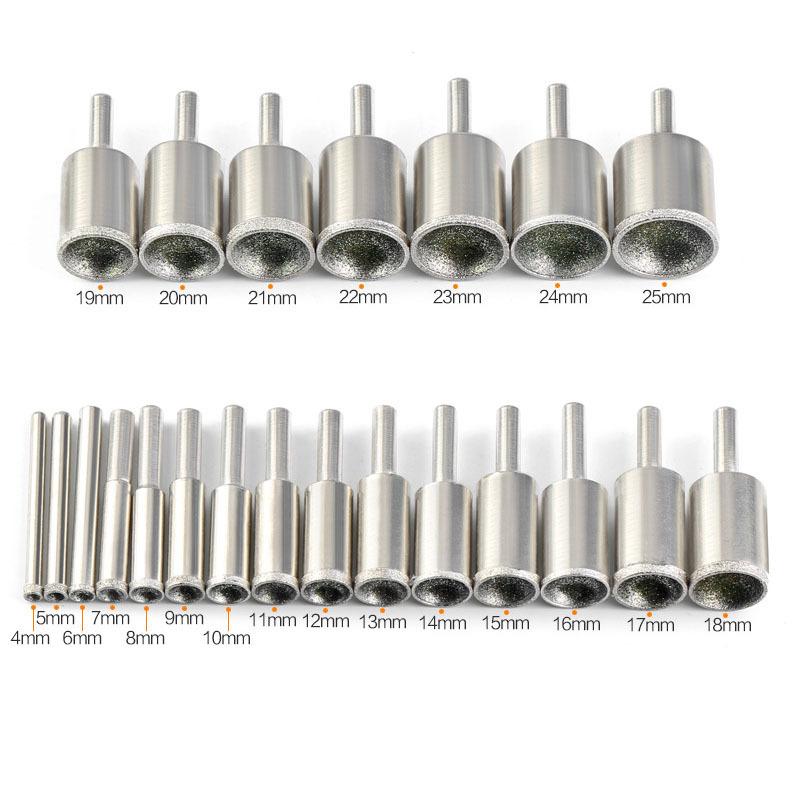 1pcs 3mm-25mm Mounted Points Concave Diamond Bead Grinding Head Ball-shaped Polishing Amber Jade Stone