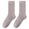 Wool Pile-up Socks for Women in Autumn and Winter, Thick and Warm, Mid-length, Suitable for All Occasions, Pure Color, Anti-chill and Insulation Socks