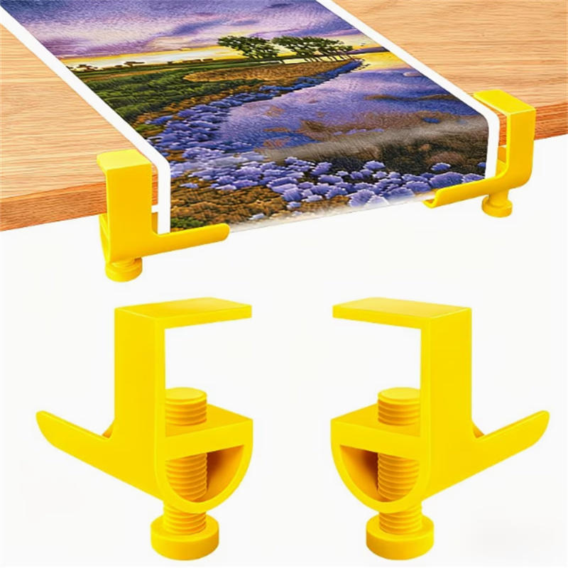 HOT SALE Diamond Painting Holder Diamond Scroll Canvas Clamp, Suitable for  Thick Table Boards