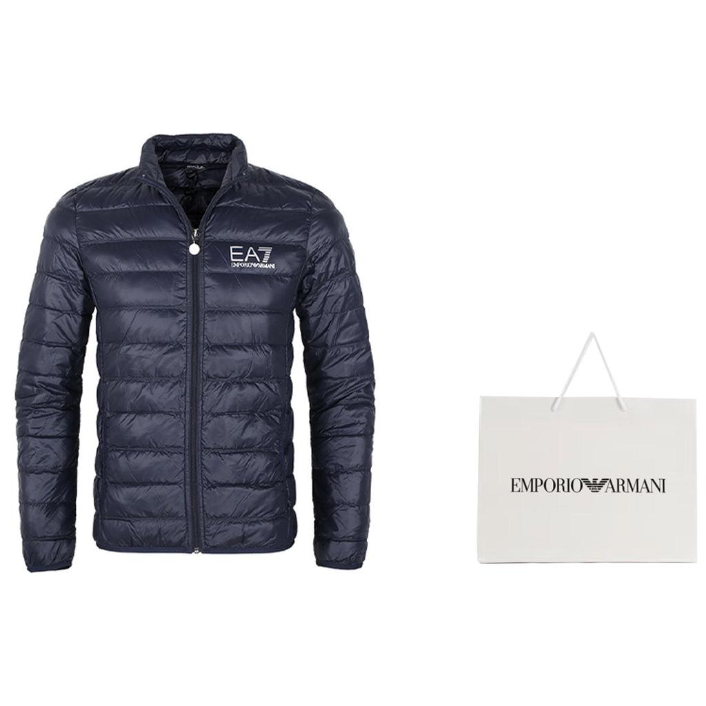 Ea7 EMPORIO ARMANI Logo Aufdruck Reißverschluss Daunenjacke 8NPB01-PN29Z-1578
