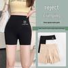 Women's High Waist Tummy Control Three-Quarter Summer Yoga Pants - Shark Skin, Seamless, Anti-Roll, Anti-Exposure Base Layer Shorts