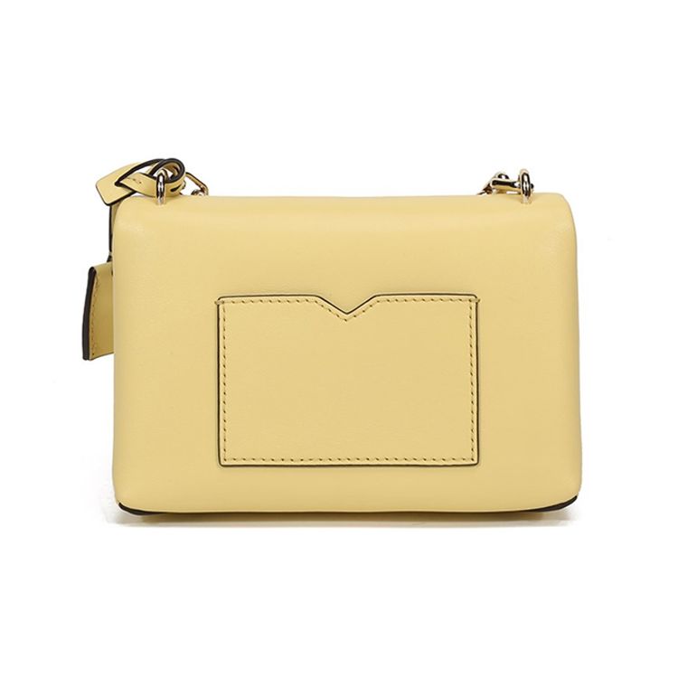 Michael Kors Mk Cece Gold Buckle Flap Chain Commuter Leather Shoulder Crossbody Bag Mini Women Bags Yellow 32S9L0EC0L-BUTTERCUP