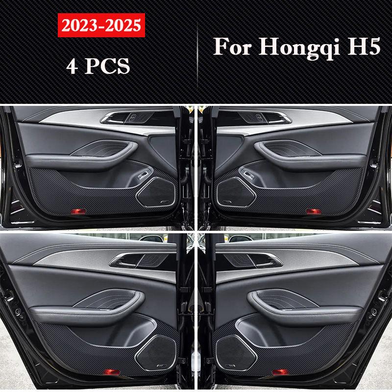 Für Hongqi H5 2018-2026 Auto Tür Anti-Tritt-Schutzmatte Handschuhfach Schutz Aufkleber Matte Innenraum Zubehör Kratzfeste Folie