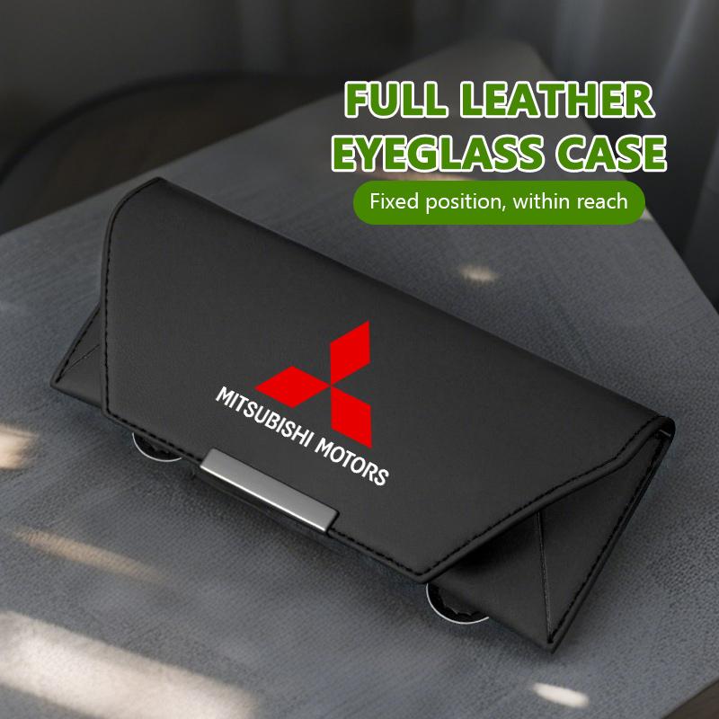 For Mitsubishi Car Sun Visor Glasses Clip Auto Multifunctional Case Sunglasses Holder Outlander Lancer L200 ASX Pajero Grandis