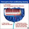 Summer Large Air Conditioning Cleaning Cover Kit 36000BTU Hanging AC Reusable Thickened Dust Water Bag Support Plate Cleaner Set