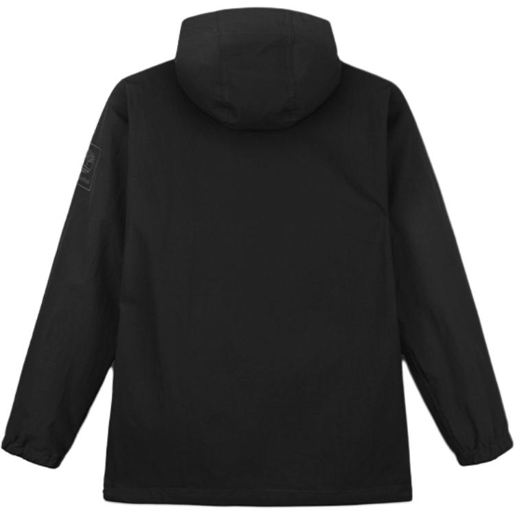 Timberland Fashion Versatile Solid Color Hooded Waterproof Windproof Breathable Jacket Women Jacket Black A429N-001