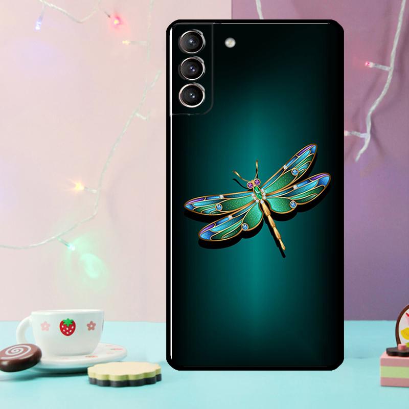 Dragonfly Animal Art Case For Samsung Galaxy S23 Ultra S22 S24 Plus Note 10 20 S8 S9 S10 S21 FE S20 FE Cover